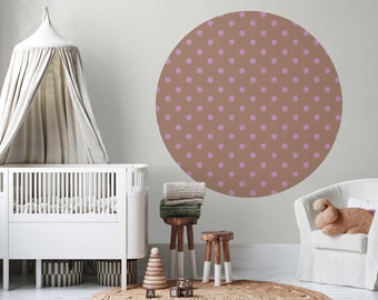 Round wall sticker - Sunny Terra Pink