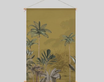 Textile Poster - Tropical Wilderness - Ochre