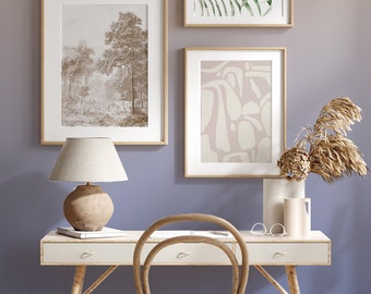 Tapete - Volles wandgroßes Bild - GRADIENT beige / blau