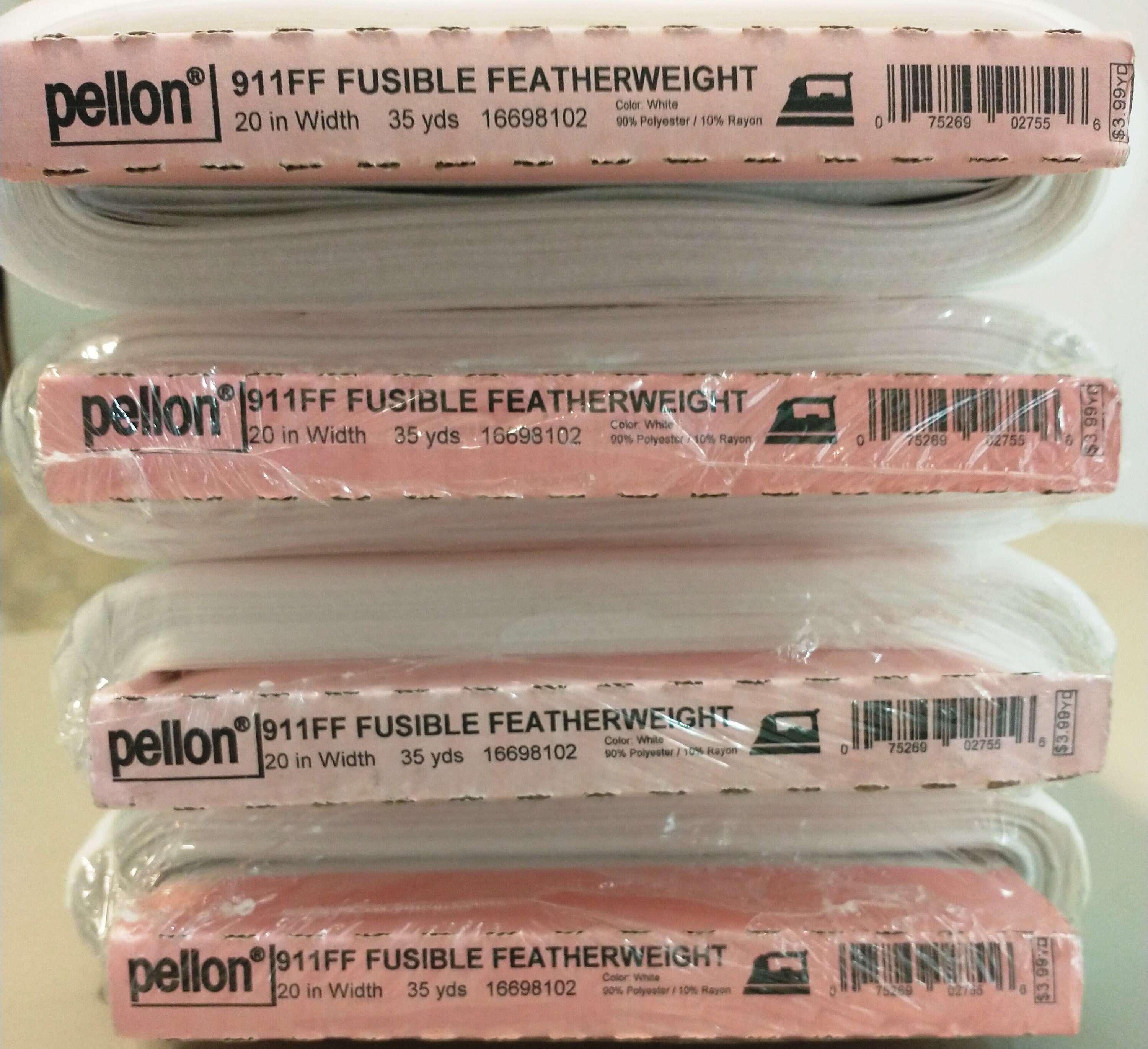 Pre-cut Pellon 911FF Fusible Featherweight 16 Iron on Interfacing