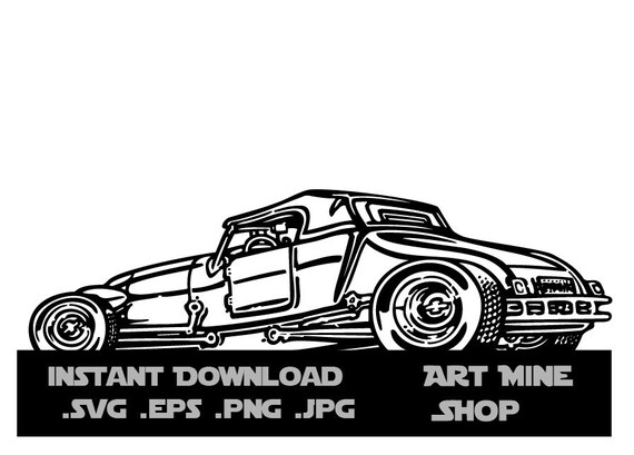 Classic Hot Rod 23 Classic Vintage Retro Lowrider Eps Svg Etsy