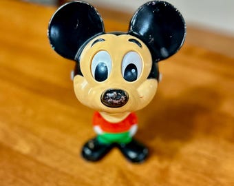 Mickey Mouse Pull String Talking Toy 1976 Mattel Chatter Chum Disney Toy (See VIDEO)
