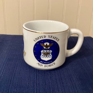 Bausch Weiden Mug US Air Force Stuttgart Germany Vintage 1960&#39;s Collectible 7005th Air Base Sqd