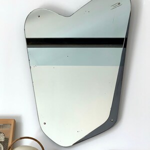 Rockabilly asymmetric wall mirror. Mid century vintage 50s. image 3