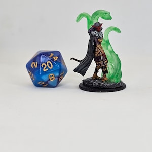 FEMALE TIEFLING SORCERER || Hand-Painted Miniature for Dungeons and Dragons tabletop gaming