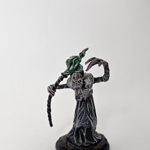 MIND FLAYER with Staff || Hand-Painted Miniature for Dungeons and Dragons, Pathfinder Tabletop Gaming