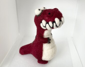 Franklin the Tyrannosaurus Rex | Needle Felted Dinosaur | Finished Toy