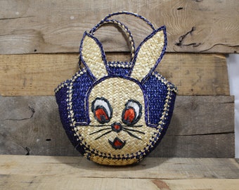 Vintage Little Rabbit Drawstring Bag