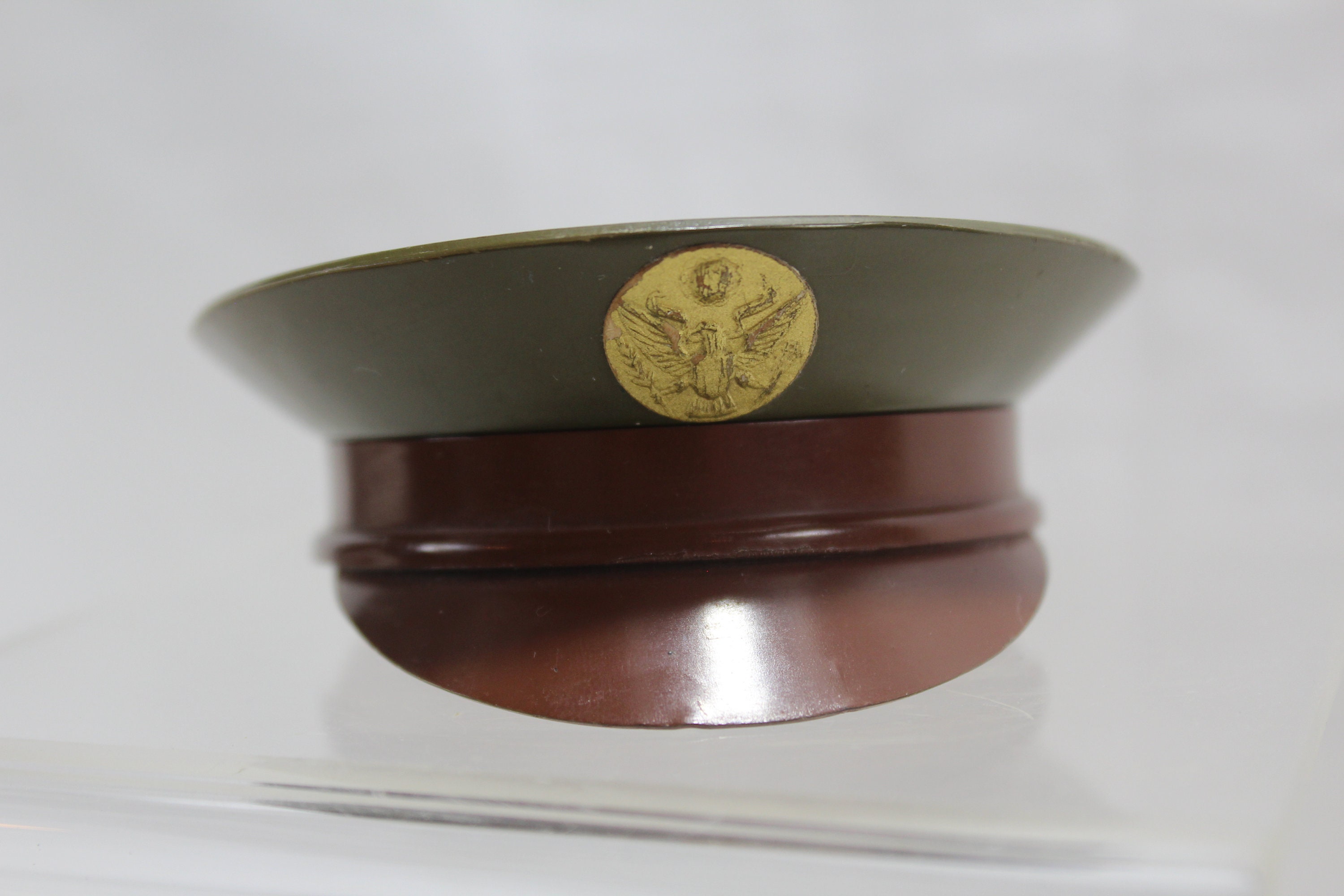 Army Hat Powder Compact, 1940's Sweetheart gift, Henriette Military Cap  compact, Vintage Powder compact, Makeup case - Gift for Collector