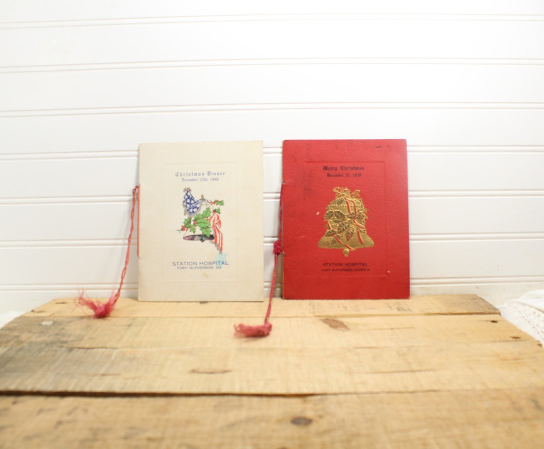 Christmas Dinner Menus Military Base Fort Mcpherson Etsy