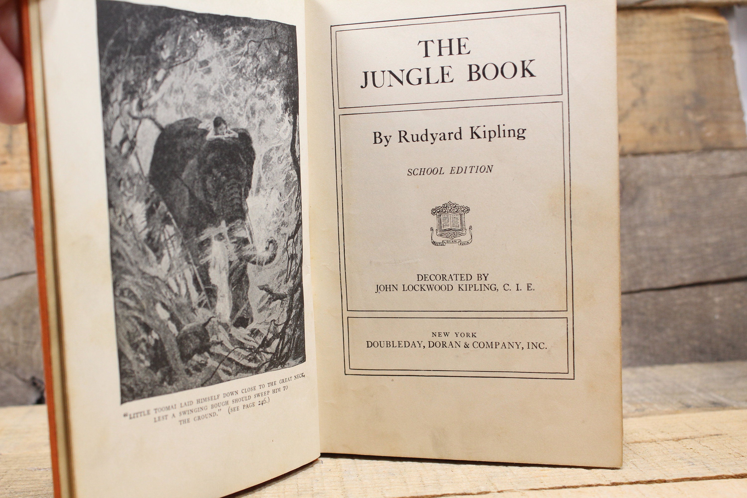 Page De Garde Cahier Du Jour Kepling Livre de la jungle Rudyard Kipling Édition scolaire - Etsy France