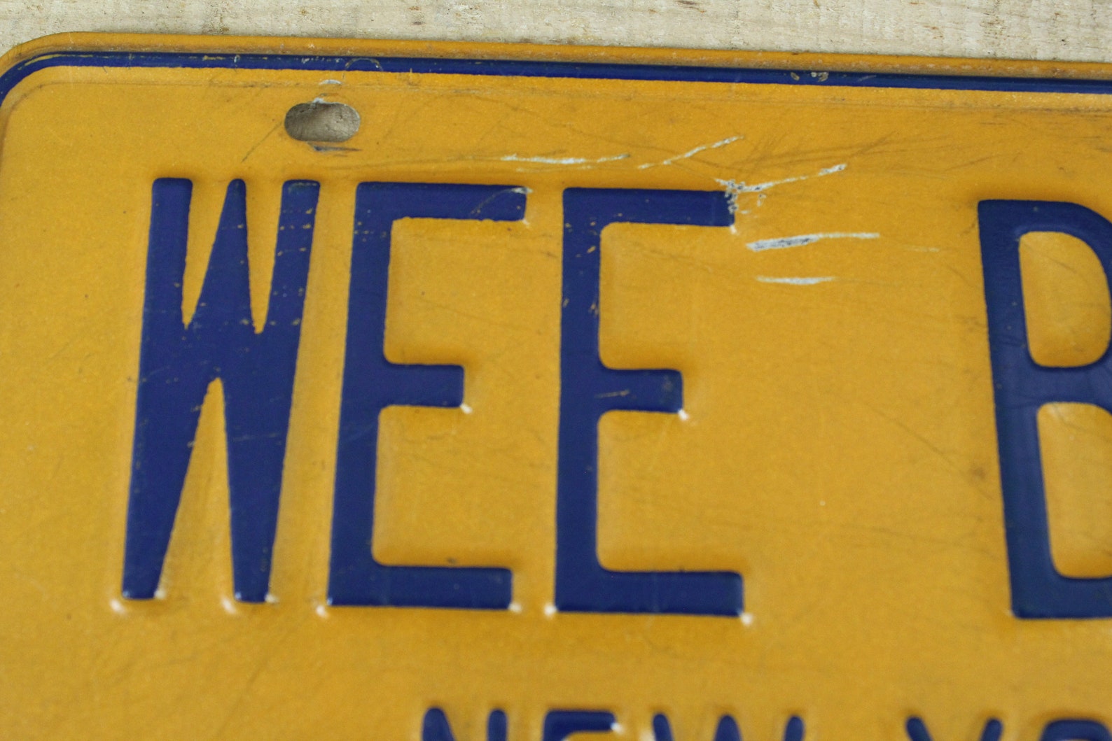 New York License Plate Custom Vanity Plate 19731986 WEE Etsy UK