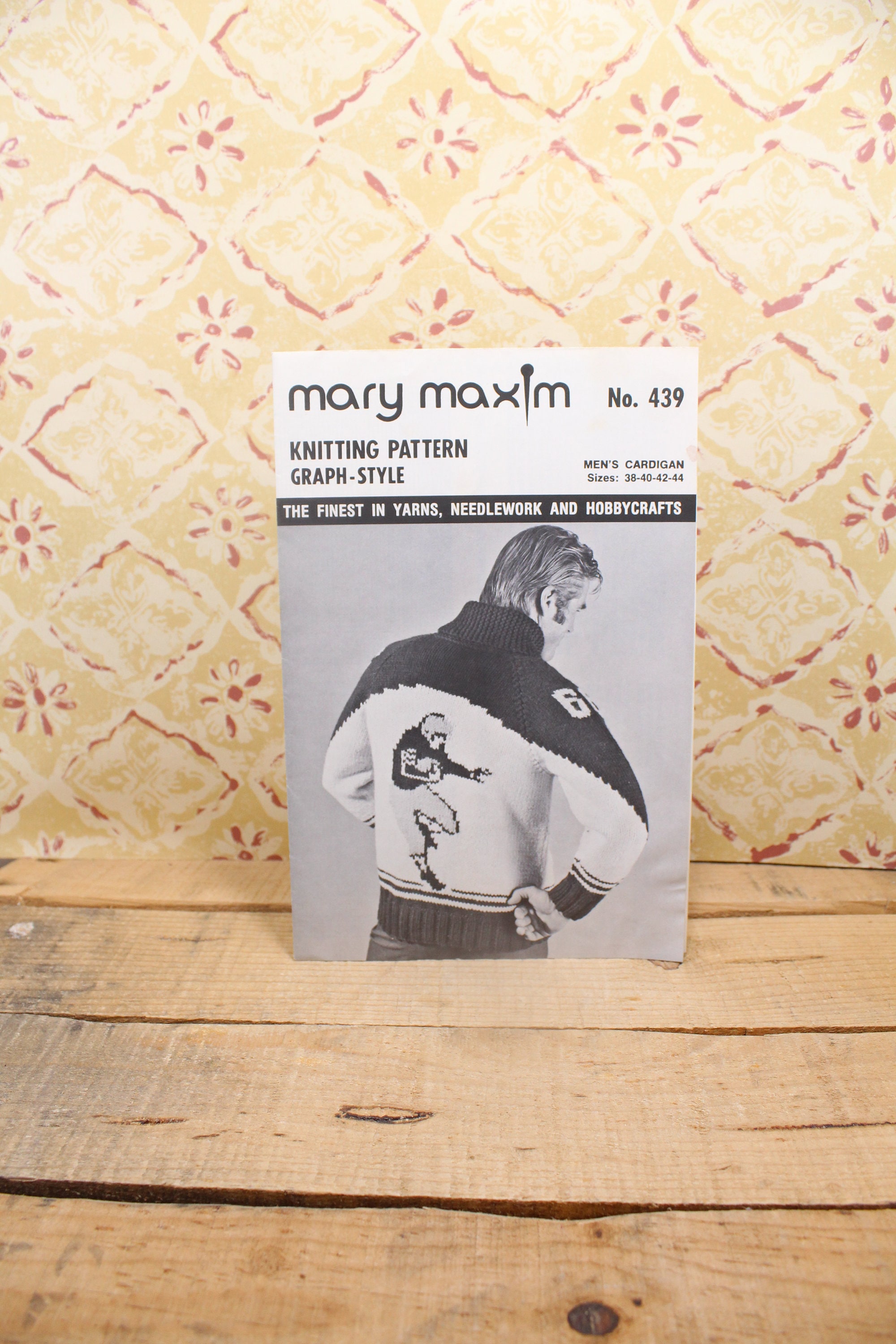 Mary Maxim Knitting Pattern No 439, Football Player, Men's