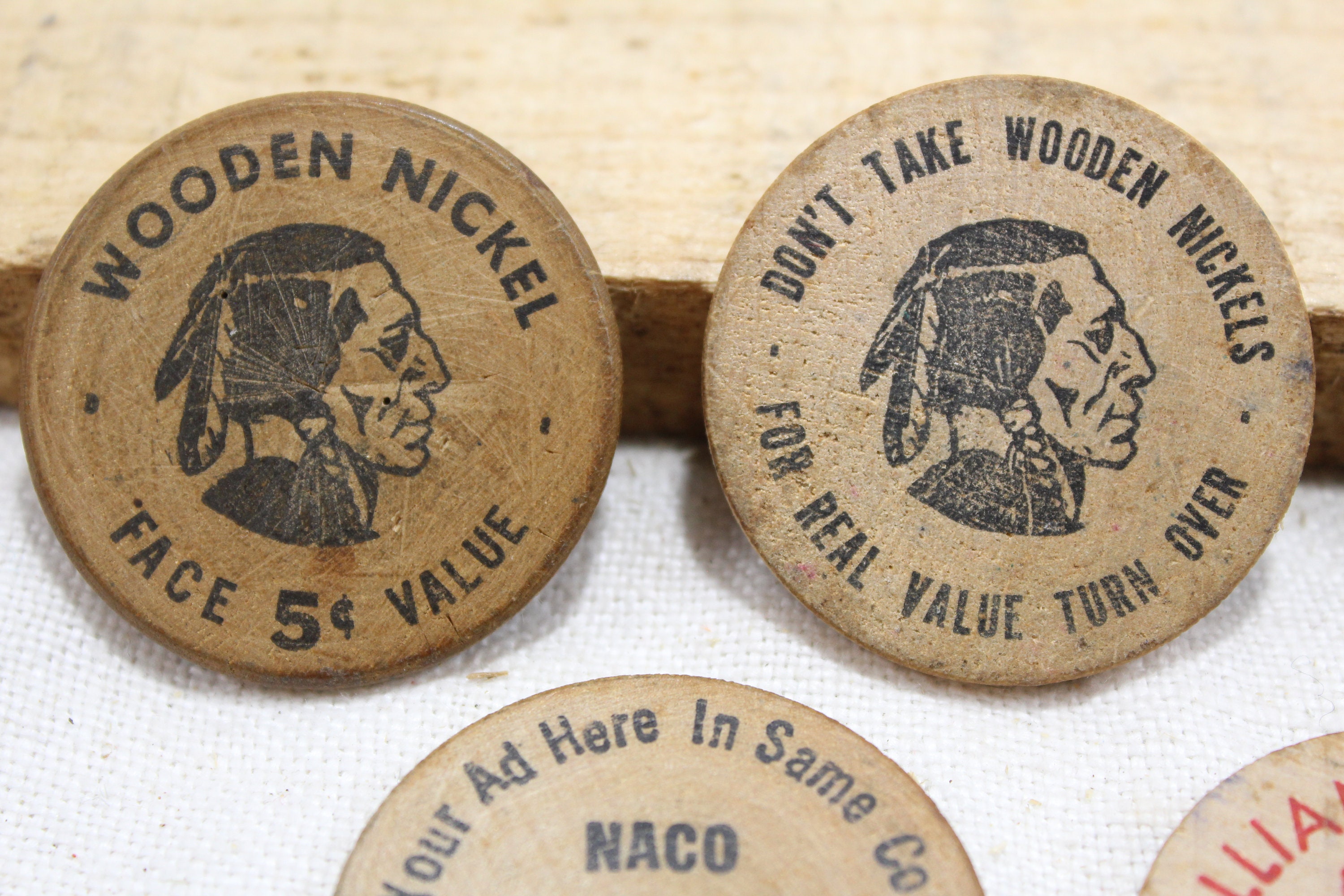 Wooden Nickels Lot of 5 Political and Local Ohio Area Etsy UK