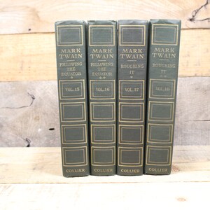 Mark Twain Collier Novels, Vol 15-16 and Vol 17-18, Roughing It ...