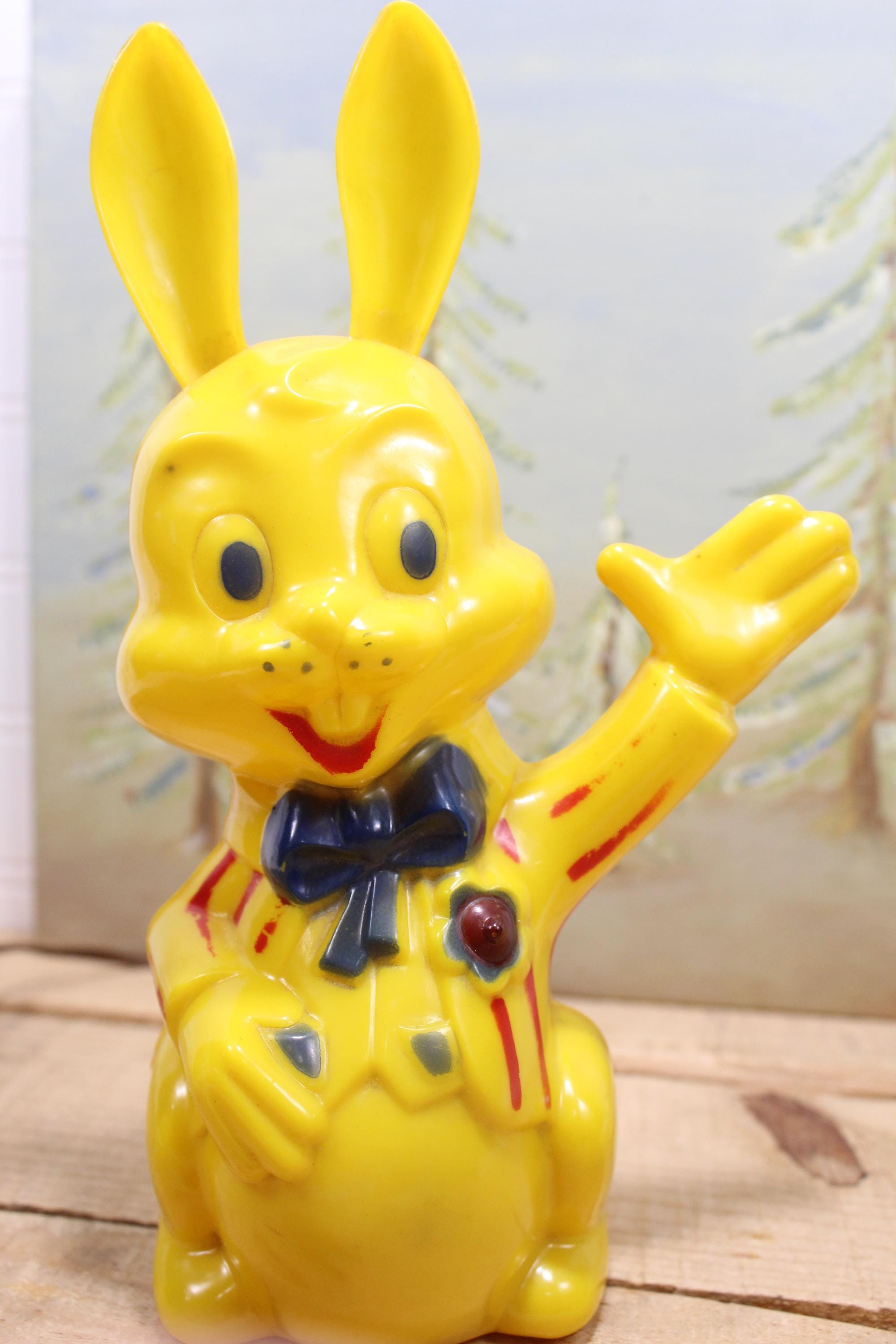 Rabbit Coin Bank Night Light, Vintage Harett-gilmar 1950's Plastic ...