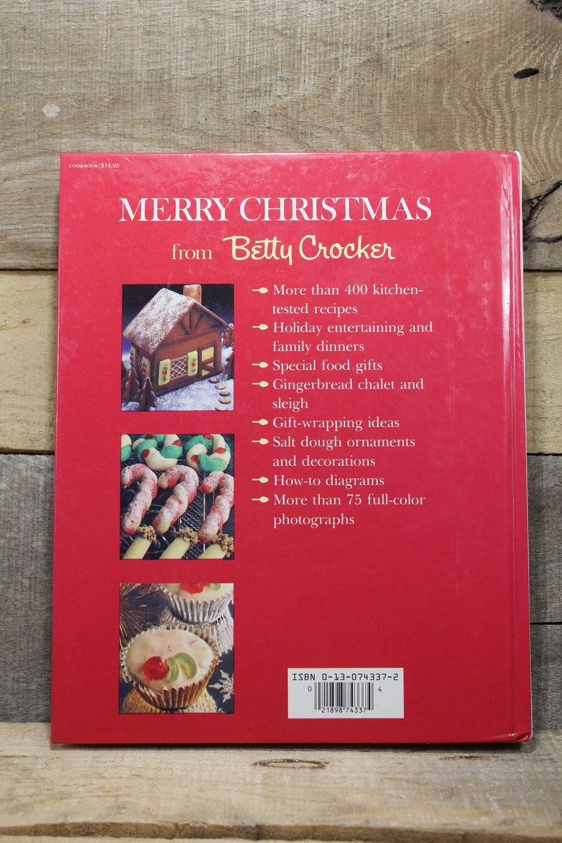 Cookbook Betty Crocker Christmas Cookbook 1988 Hardcover Etsy