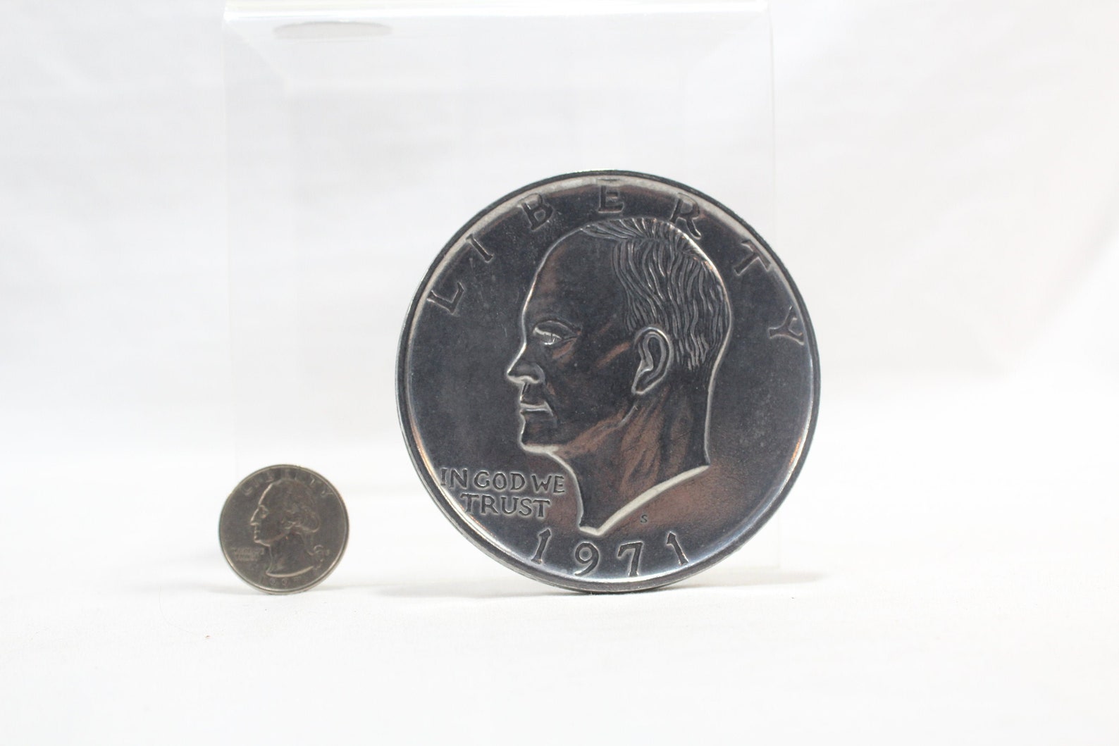 Large novelty coin 1971 Eisenhower one dollar coin Eagle has Etsy