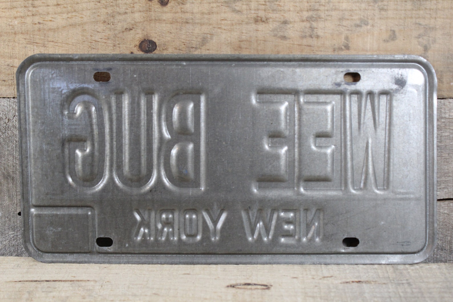 New York License Plate Custom Vanity Plate 19731986 WEE Etsy