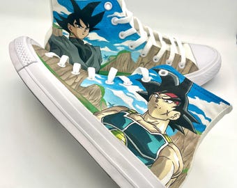 Tênis Converse de anime pintados à mão, sapatos personalizados
