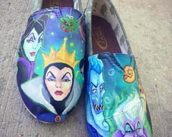 Handpainted Disney Villain Shoes