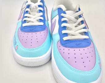 Zapatillas AF1 personalizadas con conejito pintadas a mano, estilo kawaii