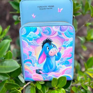 Carteira pintada personalizada, bolsa personalizada, presente para ela, bolsa pintada da Disney, fanart da Disney