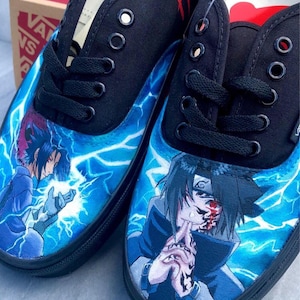 Custom anime sneakers, custom shoes, anime vans, custom gifts for friends, handpainted vans