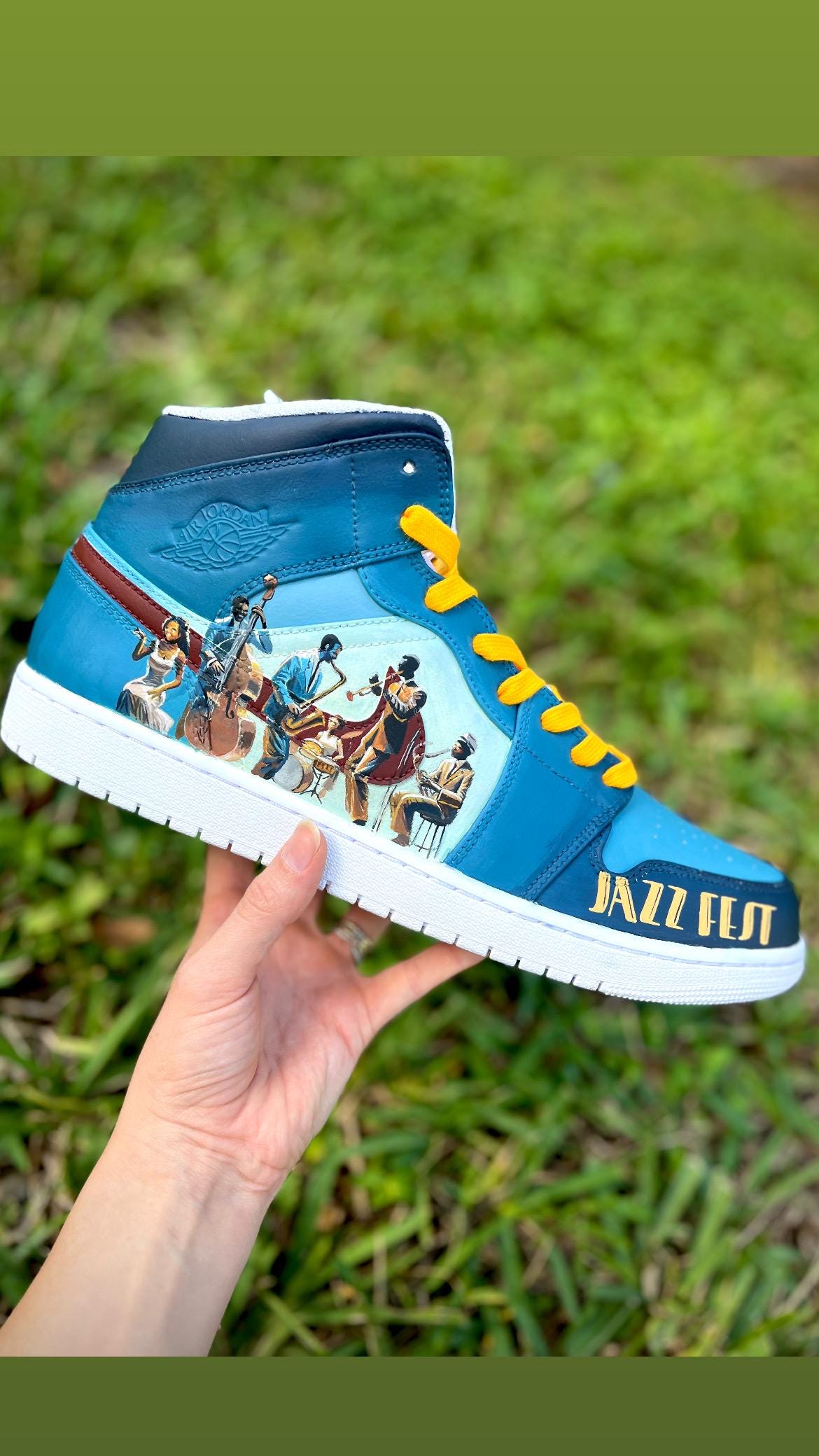 custom painted jordan 1