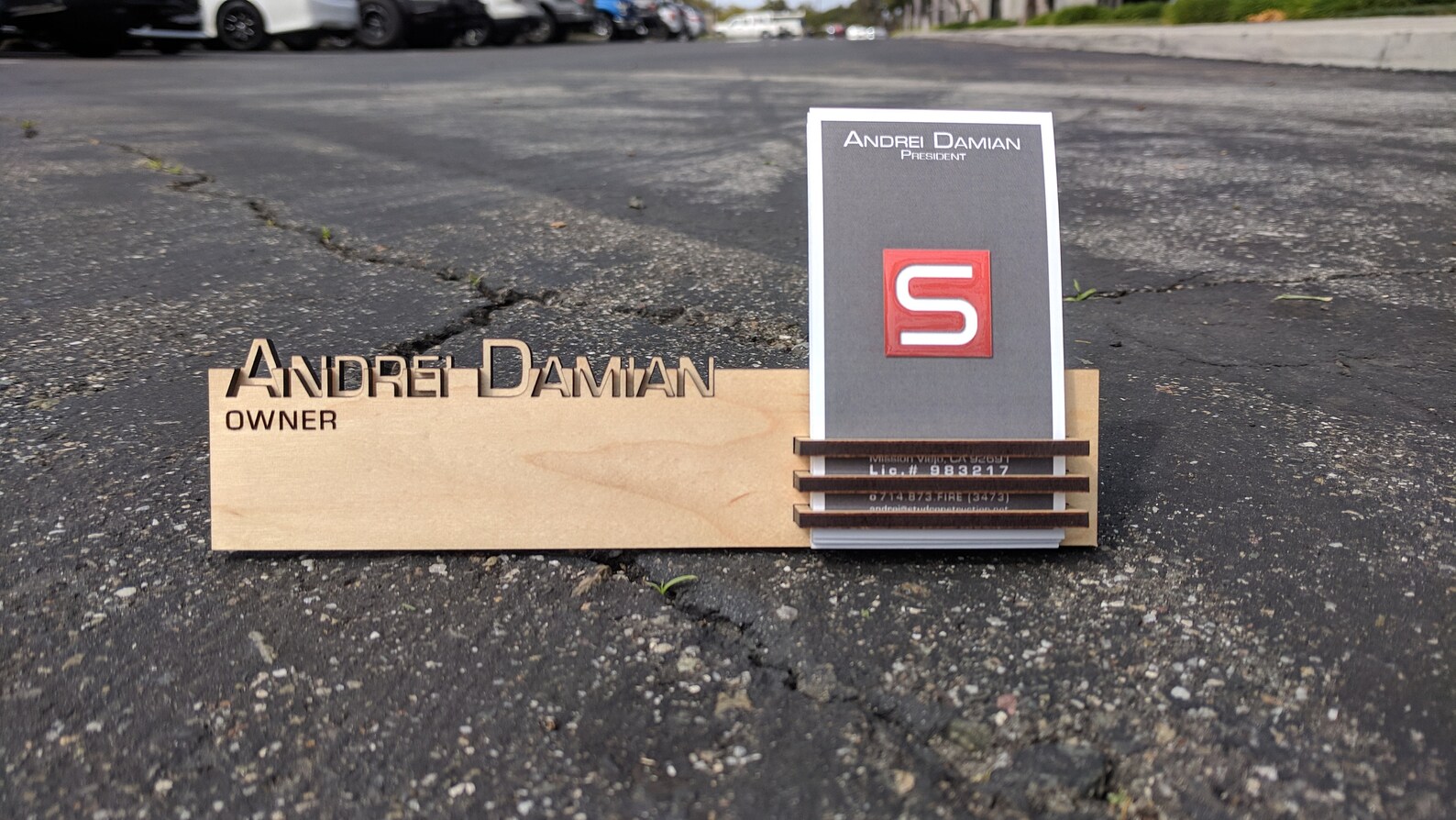 Name Plate Business Card Holder Etsy Name Plate Business Card Holder Etsy