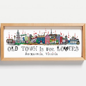 Old Town Alexandria (Virginia) is voor liefhebbers, print Historic Old Town Alexandria
