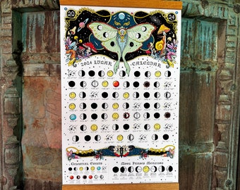 Calendrier des sorcières 2024 de Llewellyn Calendrier mural -  France