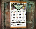 Moon Phases 2025, Luna moth, Lunar Calendar 2025, Moon phases, Butterfly art product logo
