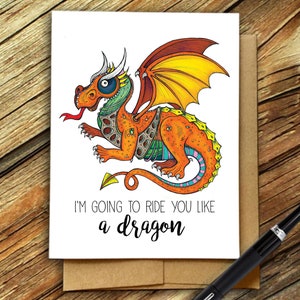 Dragon Card, ich werde dich reiten wie ein Drache