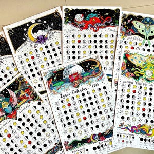 Mondphasenkalender 2025, Astrologie, 2025 Mondkalender, Mondphasen