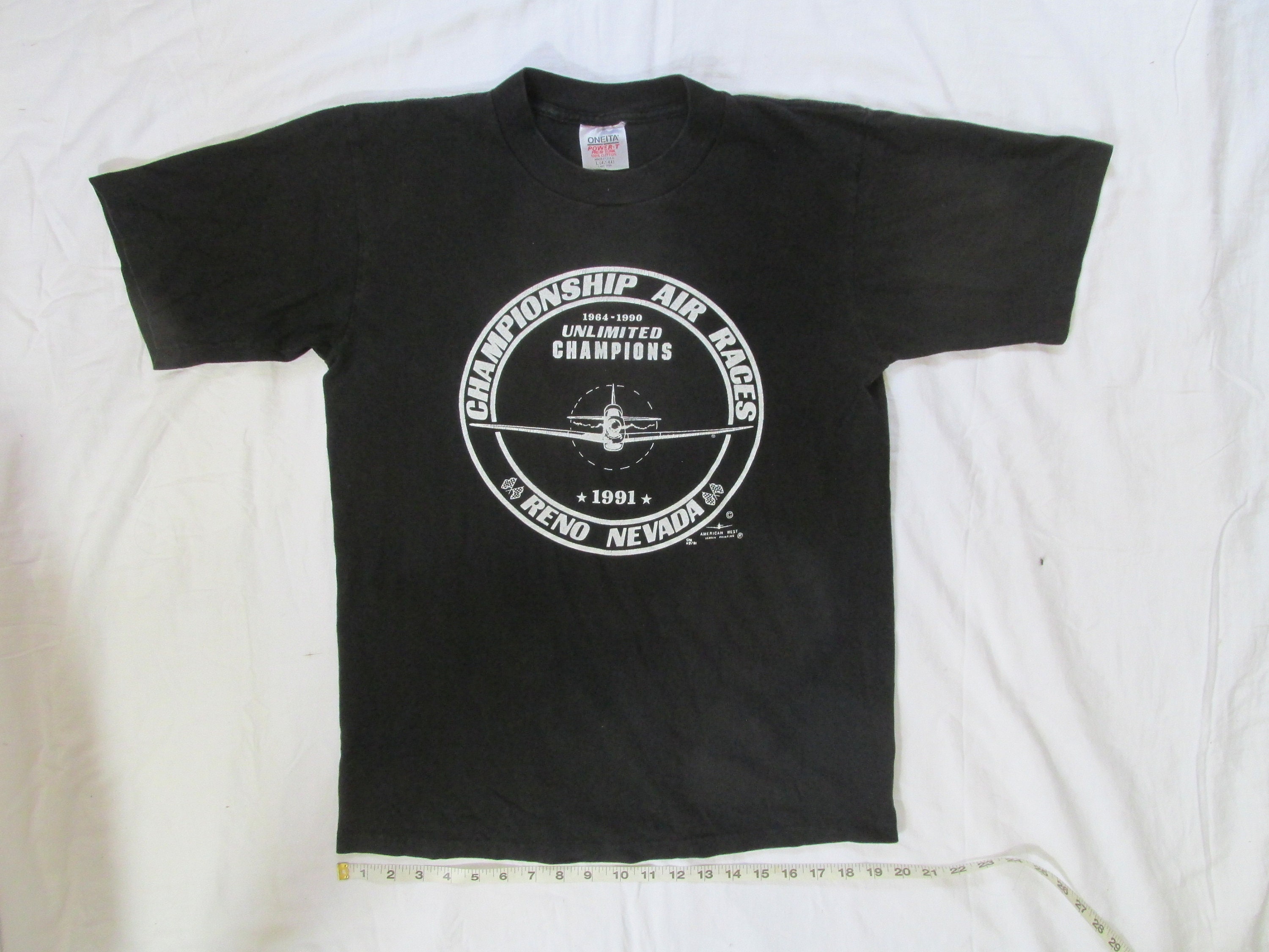 Vintage Reno Championship Air Races T-Shirt Mens Size L Black | Etsy