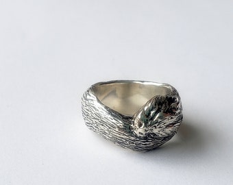 Otter Ring, Silver, Handmade