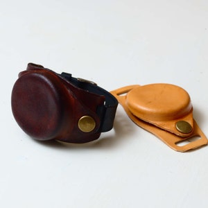 Leather watch cover brown, than, black . protect your watch from dirt and dust vintage military tactical watch strap cover easy to open