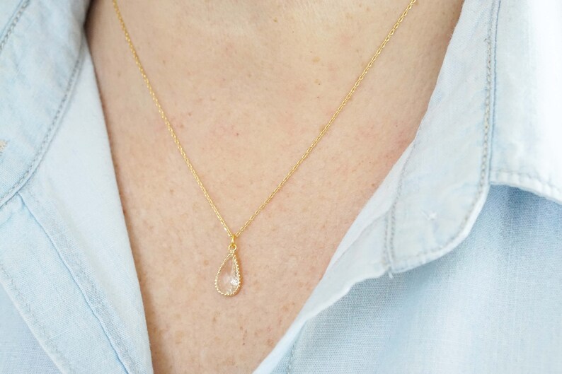 Clarity Teardrop Gem Tikka Set