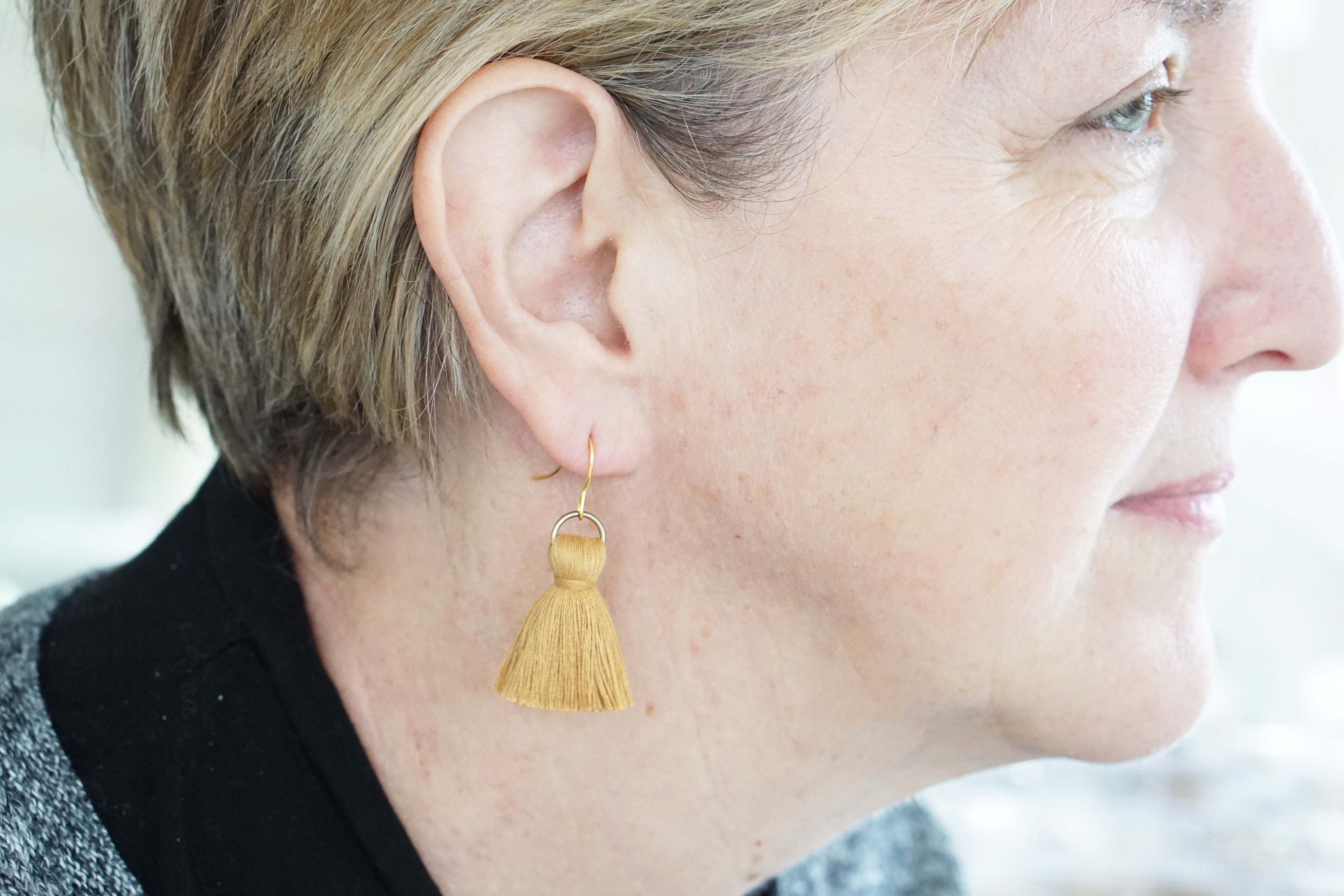 River Island woven straw tassel earrings in yellow  ASOS