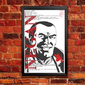 Negan Comic Book Poster F Word Definition