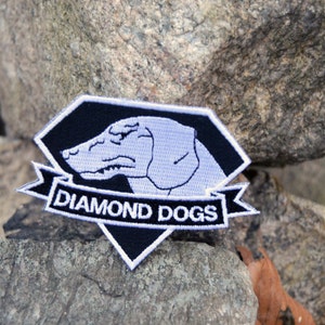 Diamond Dogs Patch Black and White from Metal Gear Solid V The Phantom Pain