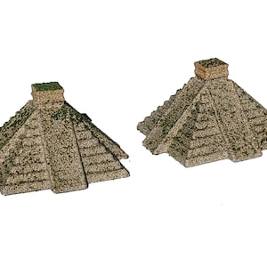 Mayan Models - Chichen Itza Temple of Kukulkan - Hand Painted for Crafts, Games, Toys & Dioramas from ZanzibarLand