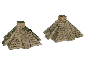 Mayan Models - Chichen Itza Temple of Kukulkan - Hand Painted for Crafts, Games, Toys & Dioramas from ZanzibarLand