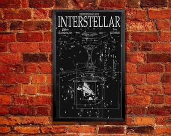 Interstellar Movie Poster - Tesseract & Wormhole Illustration from ZanzibarLand