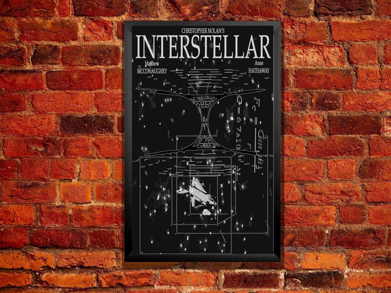 Interstellar Movie Poster Tesseract & Wormhole Illustration from ZanzibarLand image 1