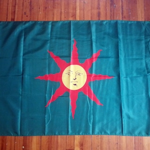 Praise The Sun Solaire Souls Flag A sign of Jolly Cooperation from ZanzibarLand