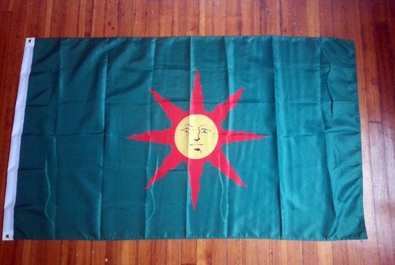 Praise the Sun Solaire Souls Flag A Sign of Jolly Cooperation From