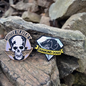 Diamond Dogs Outer Heaven Iron on Patch Set from Metal Gear Solid V The Phantom Pain