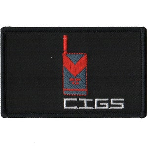 Parche termoadhesivo de inventario de cigarrillos de Metal Gear Solid